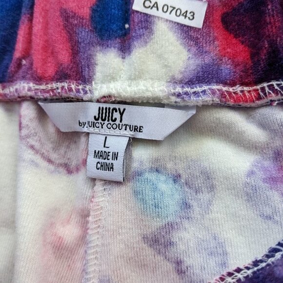 NEW JUICY COUTURE All over floral joggers Y2K pants Large @Y - Picture 2 of 11
